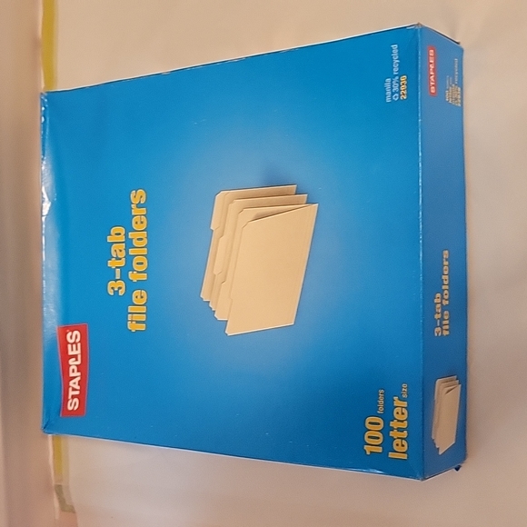 staples Office Staples 0 Pack 3tab Manila File Folders Poshmark